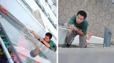 Chinese boy can't hear his cartoons, cuts high-rise worker's safety rope
