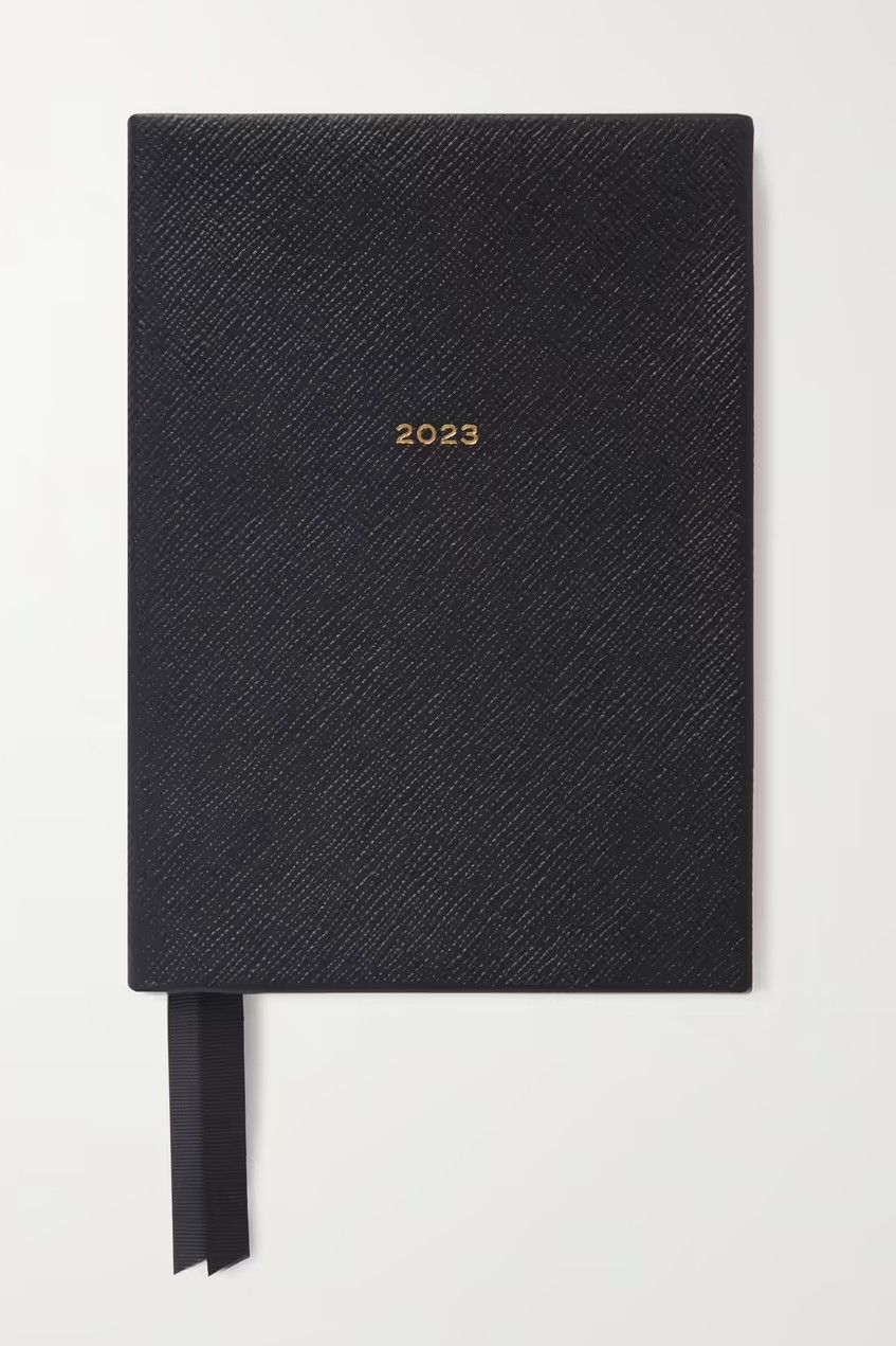 black planner with year on the front