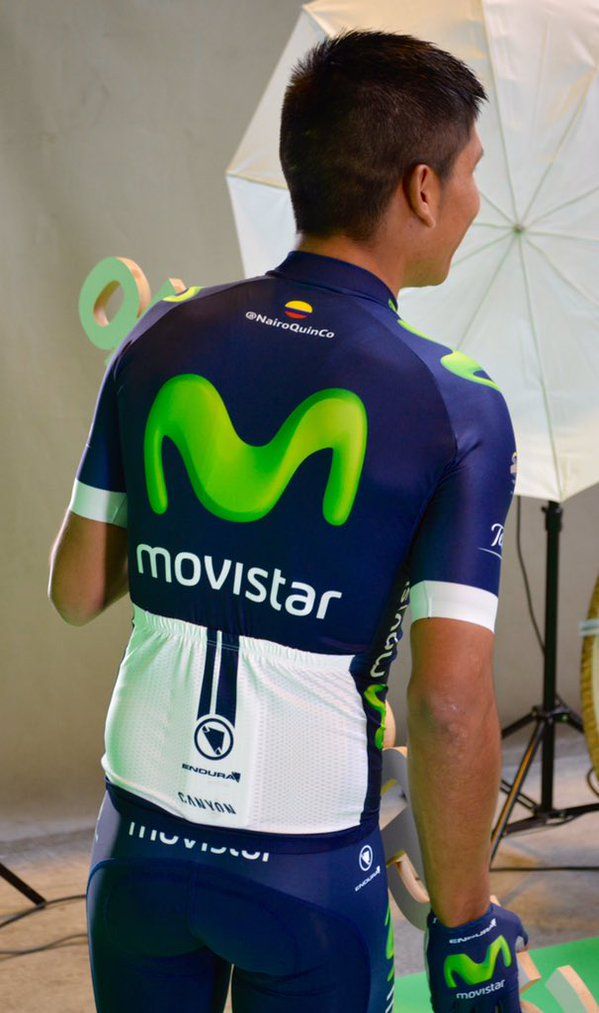 The back of the 2016 Movistar jersey