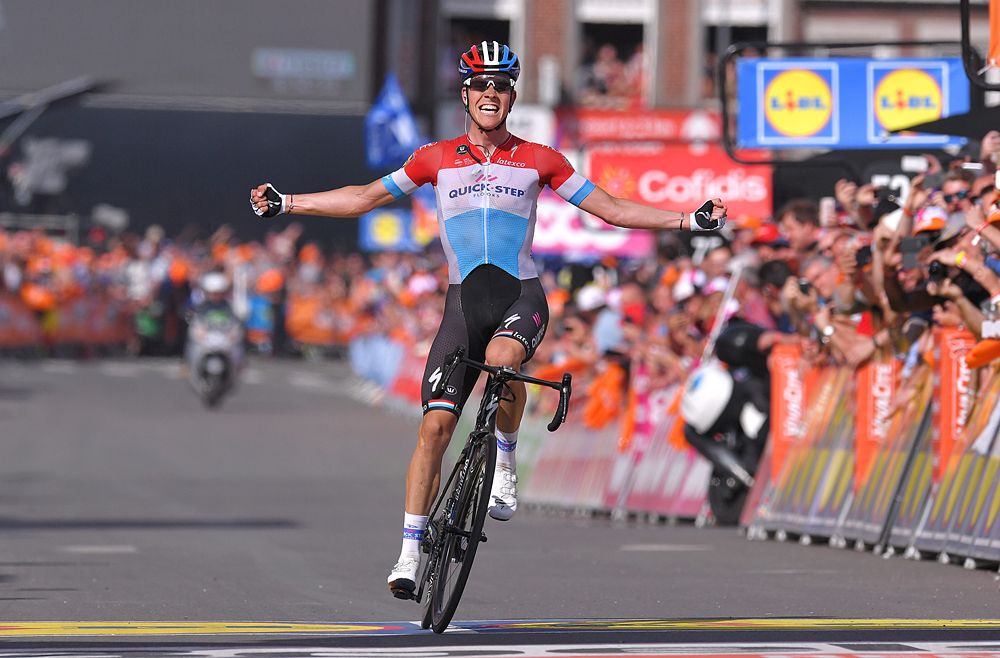 Bob Jungels (Quick-Step Floors) wins 2018 Liege-Bastogne-Liege