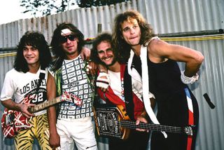 Van Halen backstage at Monsters Of Rock, 1984