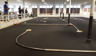 An image of the Hobbytown Oshkosh's RC track, shared on Facebook. It's still looking pretty liminal.