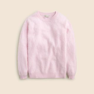 Brushed Cashmere Relaxed Crewneck Sweater