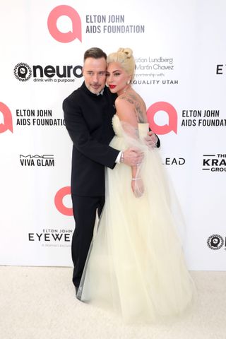 David Furnish and Lady Gaga
