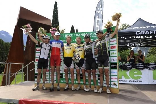 TransAlp men's podium finishers
