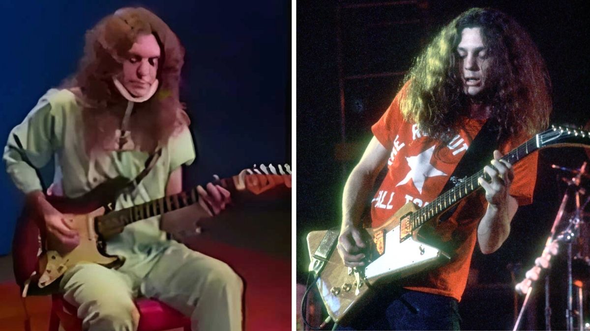 Allen Collins of Lynyrd Skynyrd recovering after a 1977 plane crash, and performing live in 1976