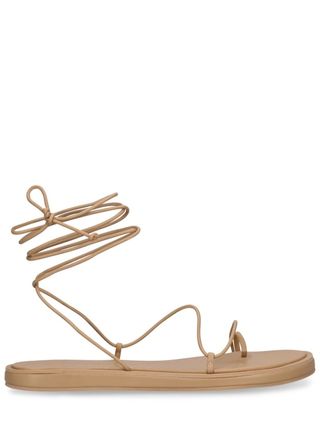 10mm Emily Leather Flat Sandals - Studio Amelia - Women | Luisaviaroma