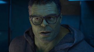 Smart Hulk wearing glasses in She-Hulk: Attorney at Law