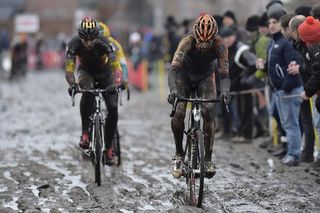 A rear puncture set Sven Nys back slightly in Loenhout