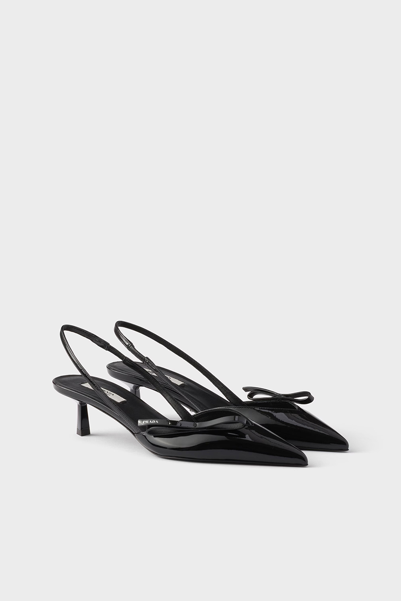 Patent Leather Slingback Pumps