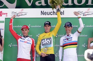 Chris Froome on stage five of the 2014 Tour de Romandie