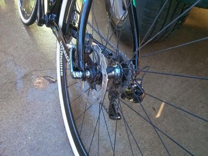 Sven Nys (Crelan-KDL) used 140mm rotors front and rear at the Superprestige in Hamme-Zogge