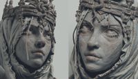 3D models of a gothic knight