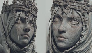 3D models of a gothic knight