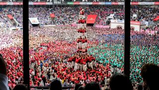 A human tower