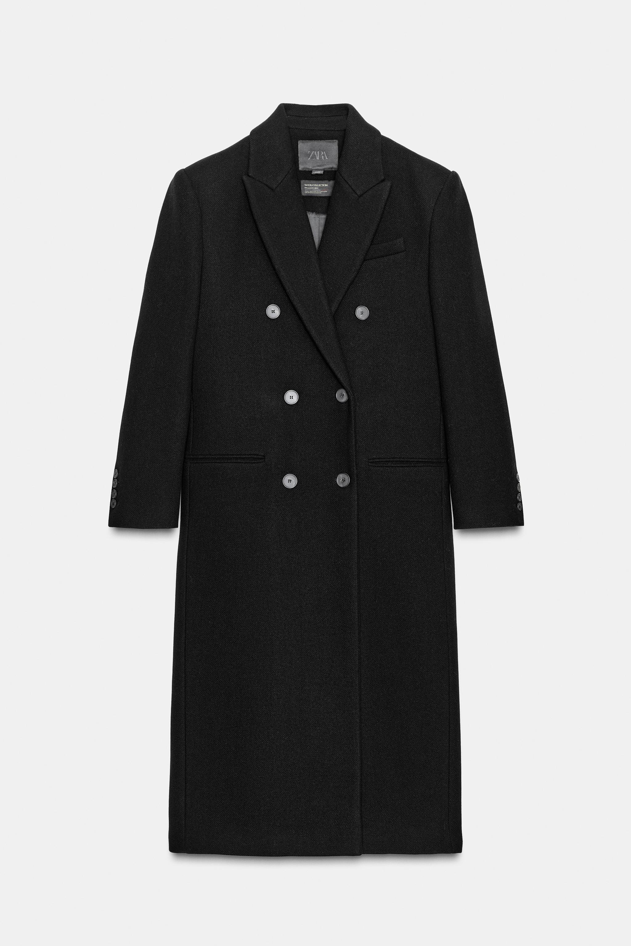 Wool Blend Coat Zw Collection Limited Edition