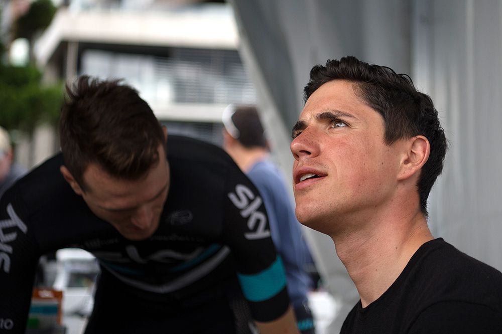 Peter Kennaugh ahead of his race-winning ride