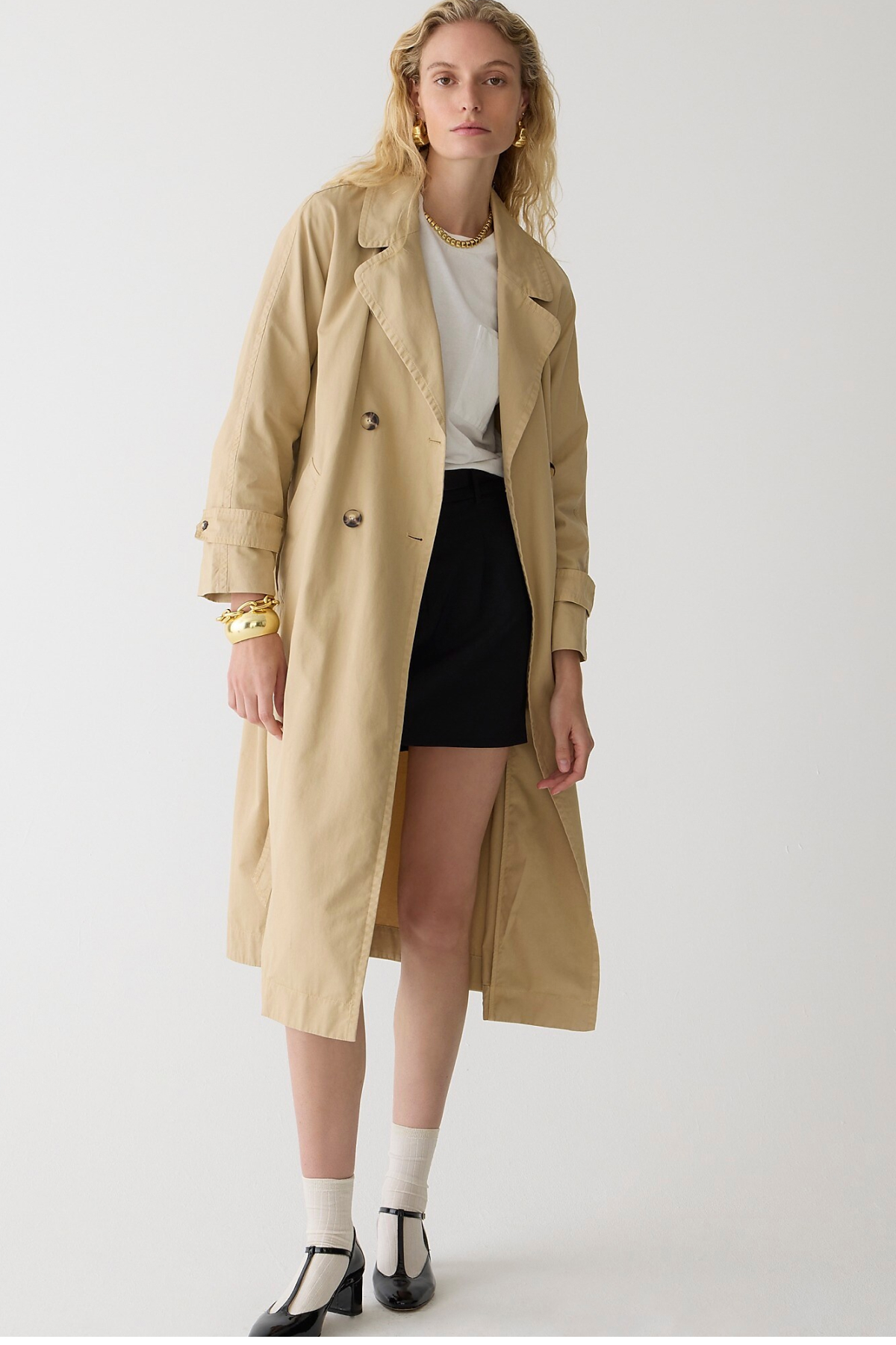 J.Crew Relaxed Heritage Trench Coat in Chino