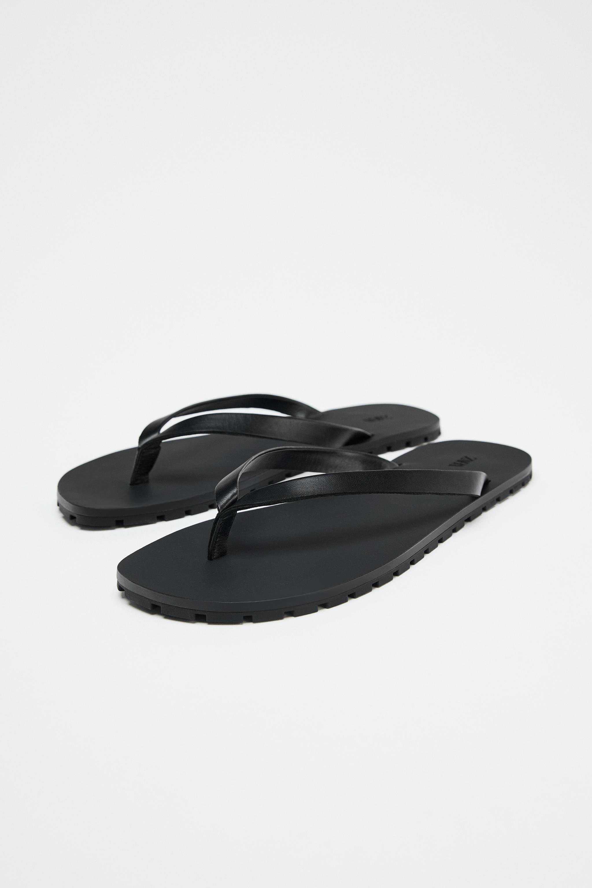 Leather Sandals With Rubber Sole