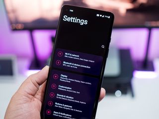 OxygenOS 11 settings page