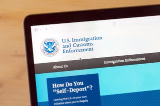 U.S. Immigration and Customs Enforcement website. The ICE is a federal law enforcement agency under the U.S. Department of Homeland Security.