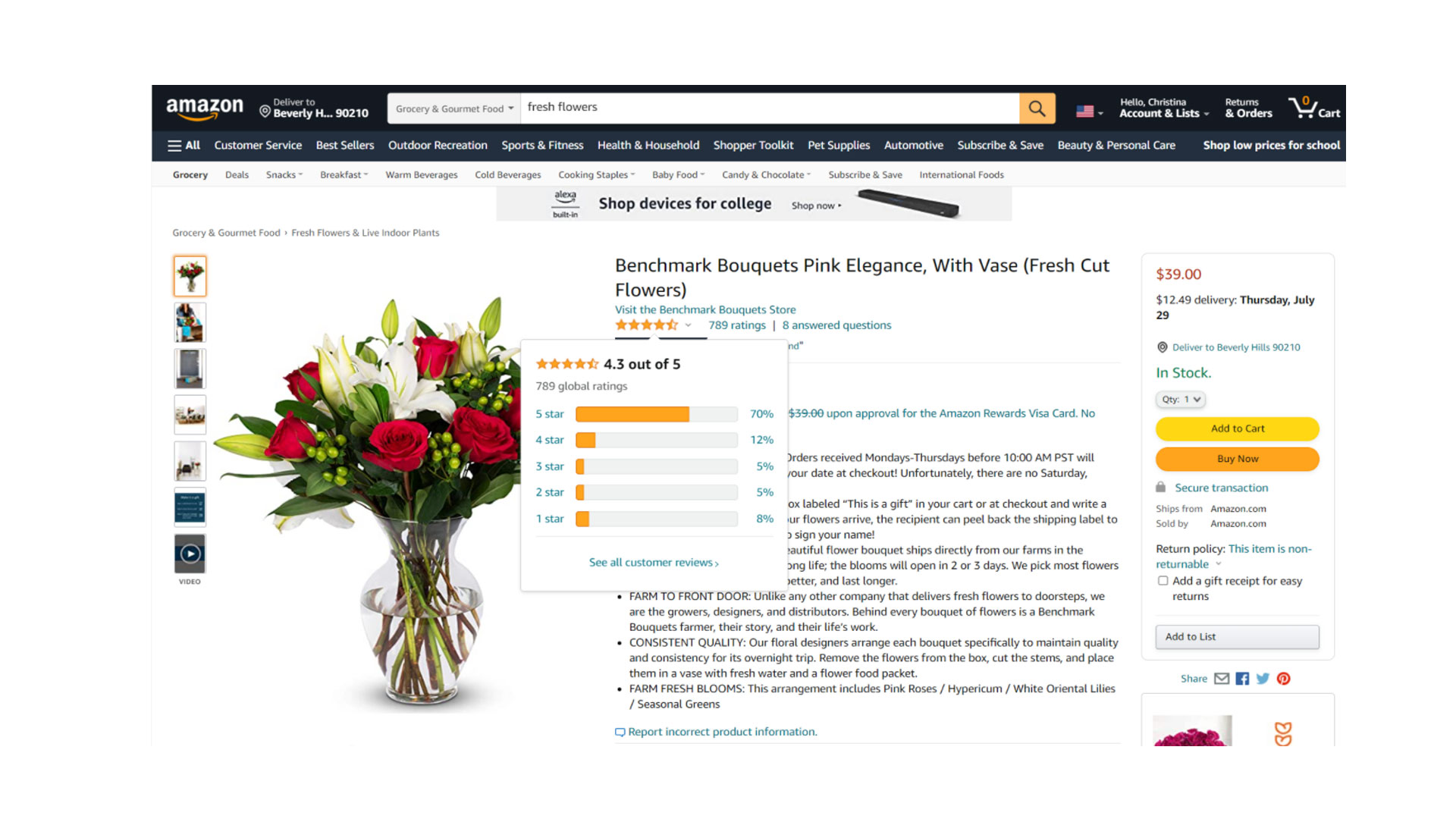 Amazon Flowers review Top Ten Reviews