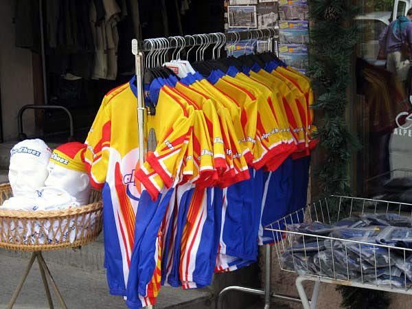 Alpe d'Huez jerseys for sale.
