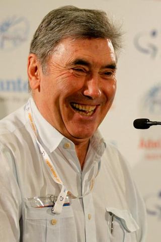 Eddie Merckx is in Adelaide as a guest of the Santos Tour Down Under