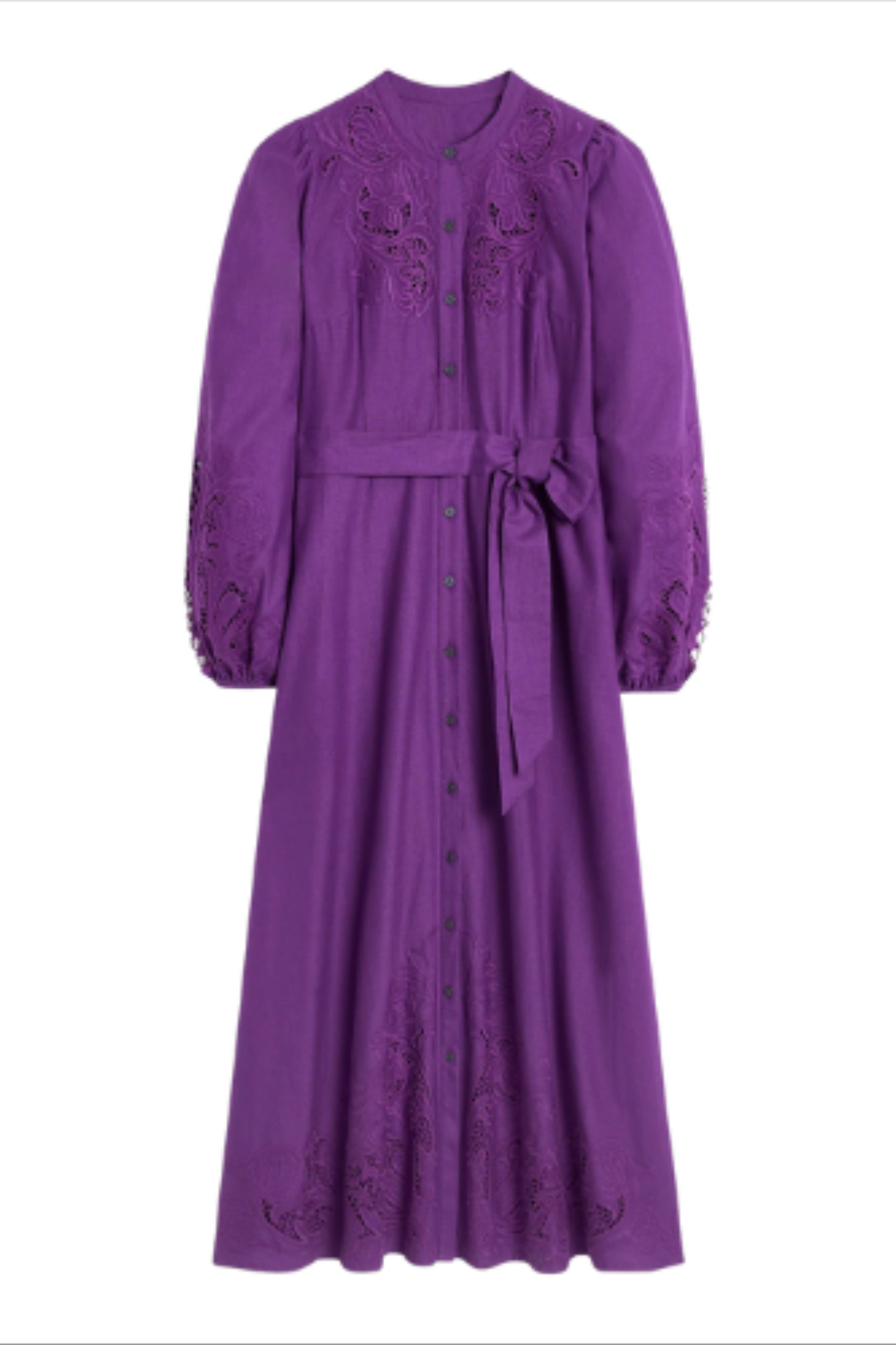 Mae Linen Blend Shirt Dress