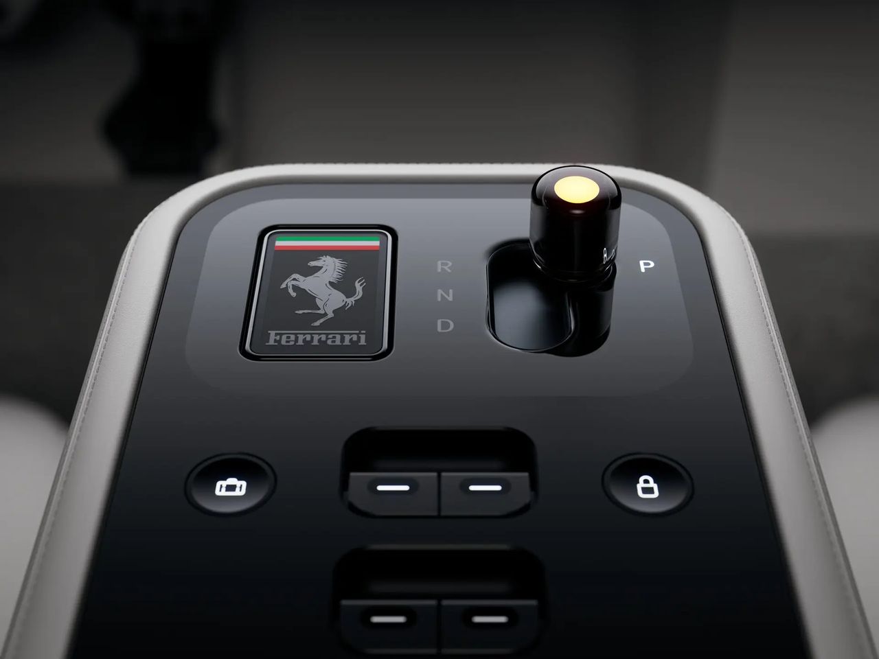 Interior details of Ferrari Luce Chassis 0
