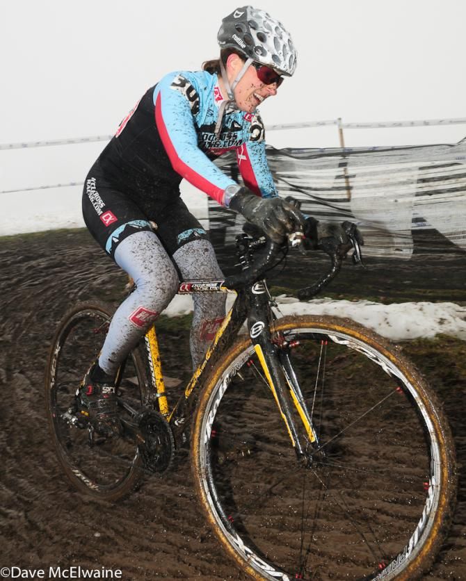 Corey Coogan Cisek (Cyclocrossracing.com) on her way to winning a national championship