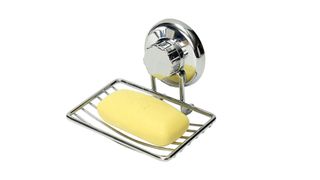 Tapcet Shower Soap Dish, chrome with slatted base