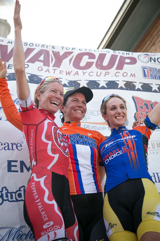 Overall women's podium