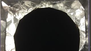 Vantablack on aluminium foil