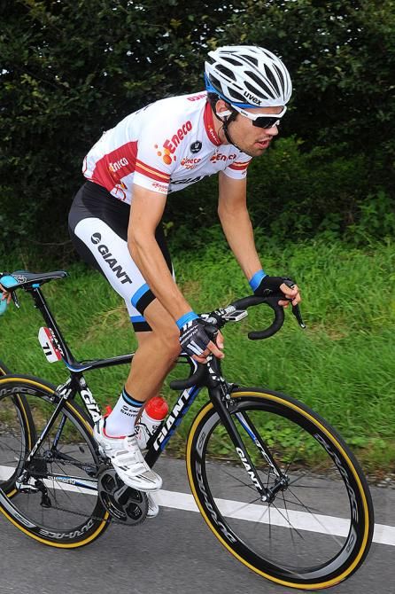 Race leader Tom Dumoulin