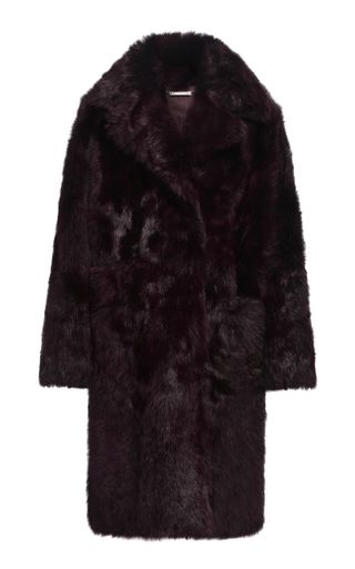 Nour Hammour Evita Lambskin Shearling Coat