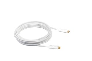 The new Pure Fi ultra-high-speed HDMI active optical cable in a white circle.