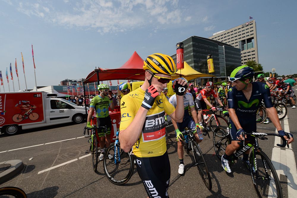 Rohan Dennis (BMC) in the maillot jaune