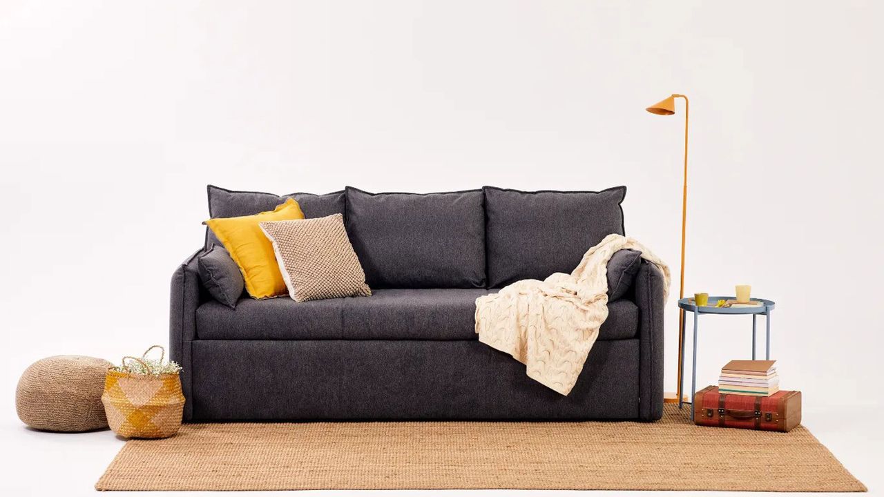 Emma grey sofa bed