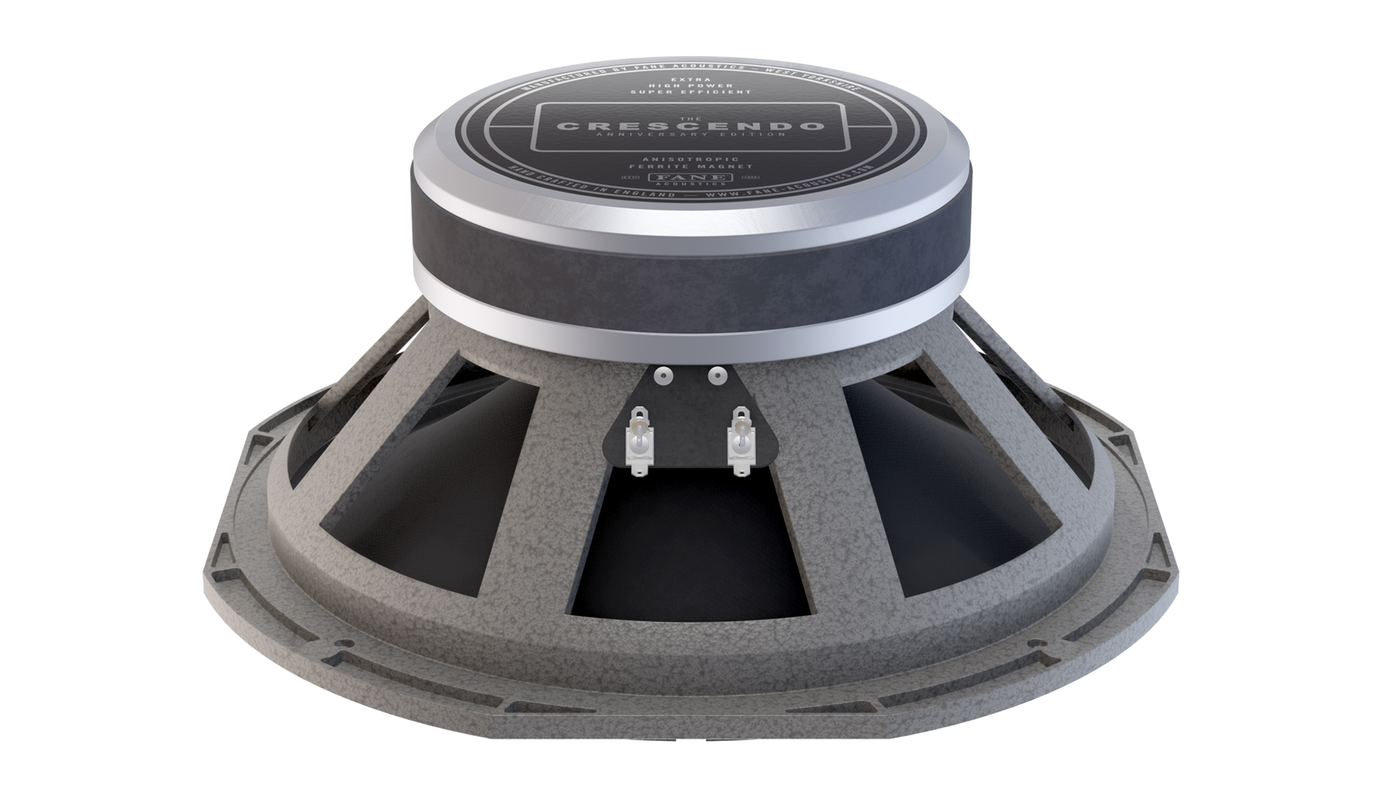 A photo of the Fane Crescendo Anniversary Edition 12AE 12-inch guitar speaker