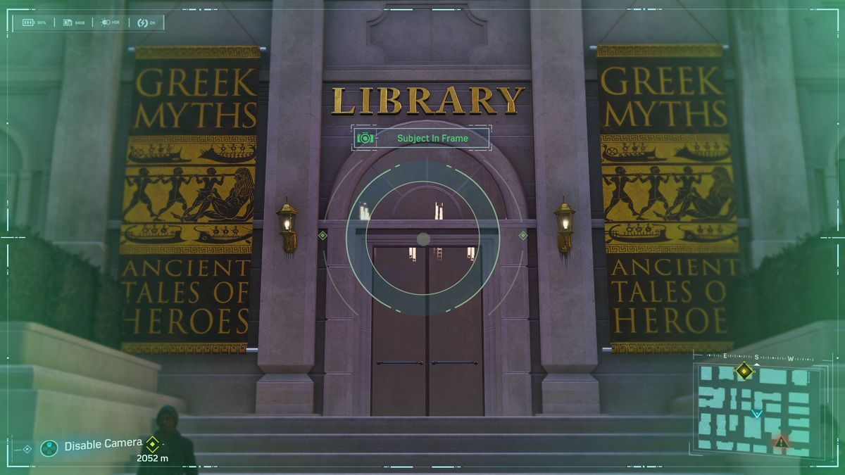 Spider-Man Secret Photo Op of a library
