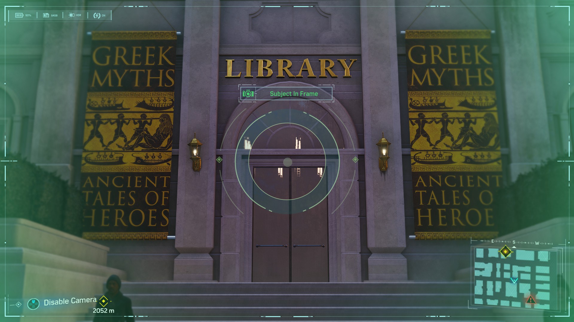 Spider-Man Secret Photo Op of a library