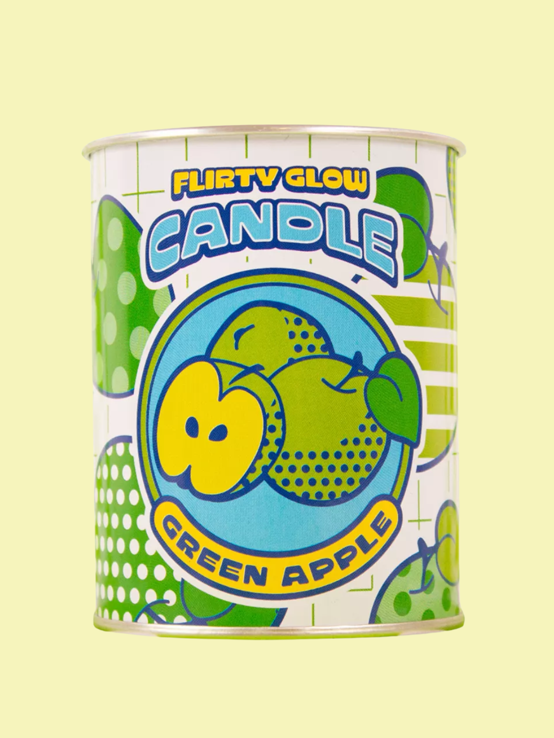 A pop-art style green apple candle from Seletti