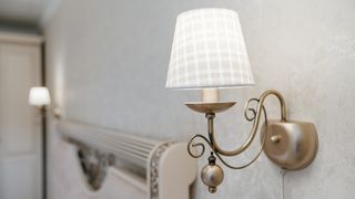 Classic sconces with a lampshade for a classic retro interior