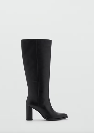 MANGO, High Heel Leather Boots