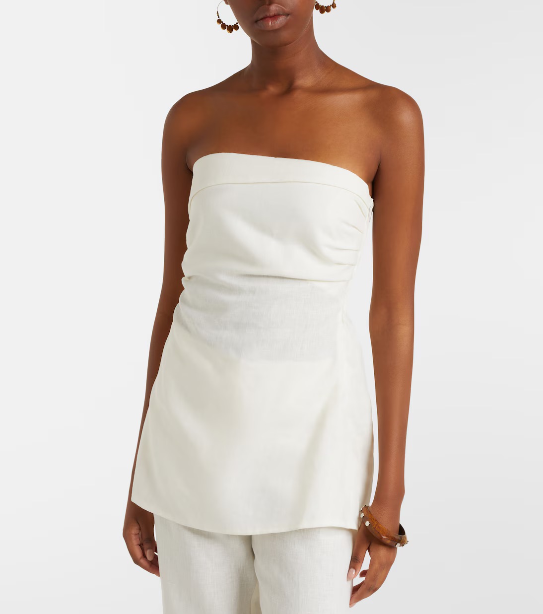 Faithfull, Boe Strapless Linen Top