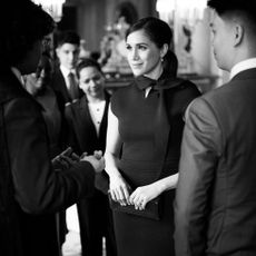 Photograph, Black-and-white, Monochrome, Suit, Event, Monochrome photography, Formal wear, White-collar worker, Photography, Gesture, 