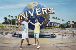 Ant and Dec filming the finale of Takeaway 2023 at Universal Orlando