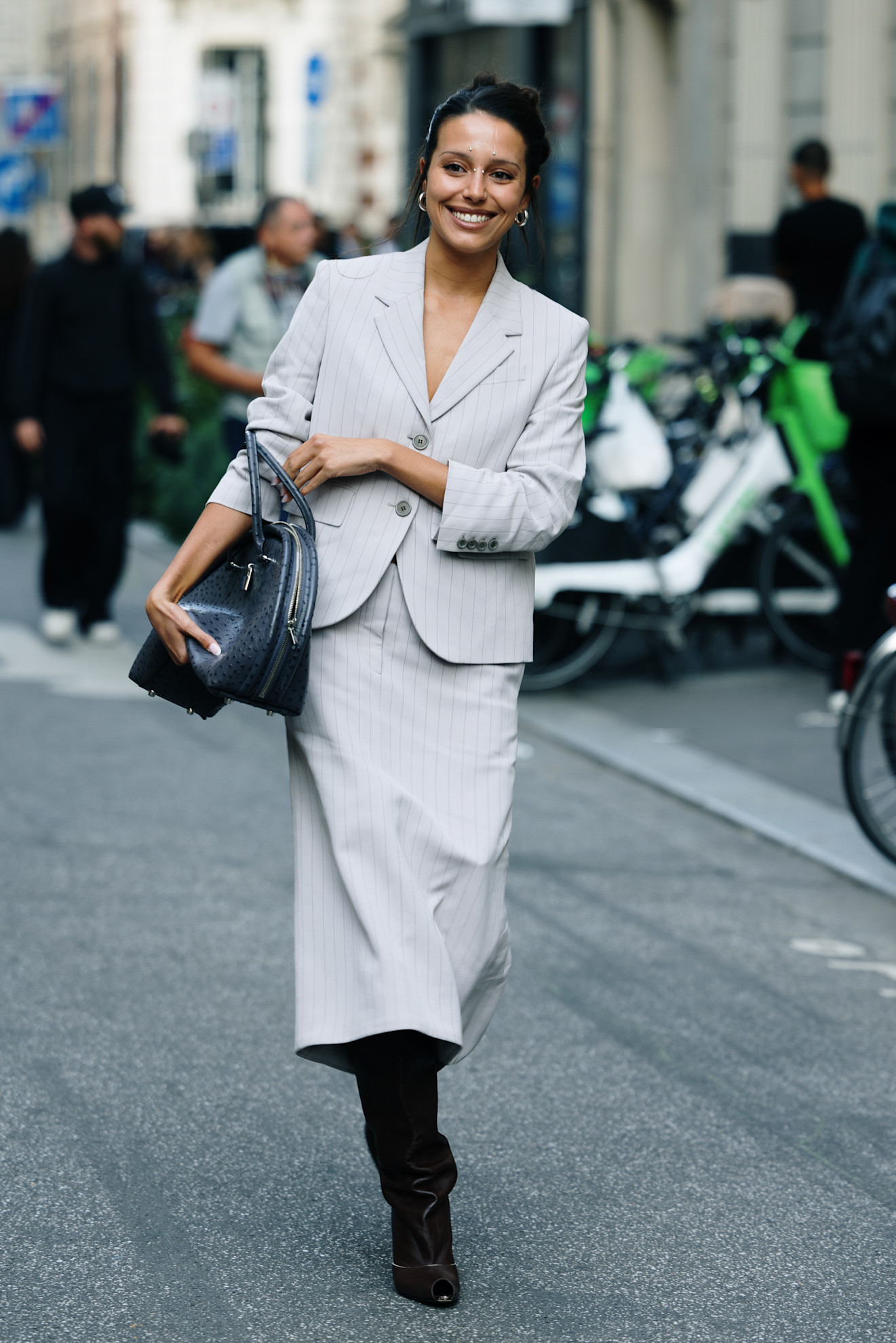 Paris Fashion Week Street Style Trends: Skirt Suit Sets