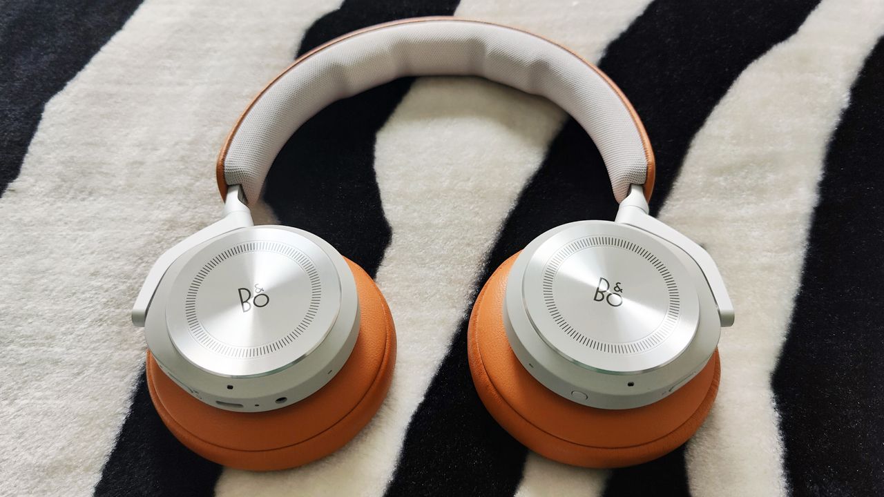 Bang &amp; Olufsen Beoplay HX review: headphones on stripy background